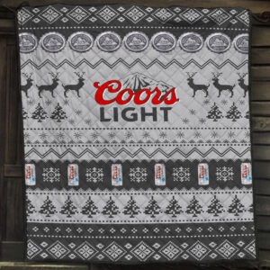 Coors Light Quilt Blanket, Gift For Anime Fans Quilt Blanket