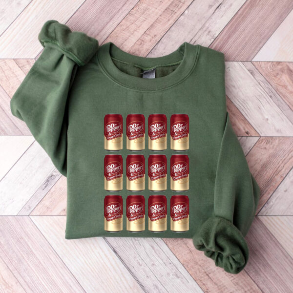 Dr Pepper Cream Soda Cans Collection Hoodie T-shirt Sweatshirt