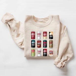 Dr Pepper Cans Collection Hoodie T-shirt Sweatshirt