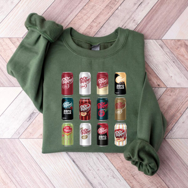 Dr Pepper Cans Collection Hoodie T-shirt Sweatshirt