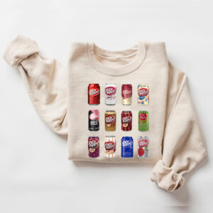 Dr Pepper Cans Collection Hoodie T-shirt Sweatshirt
