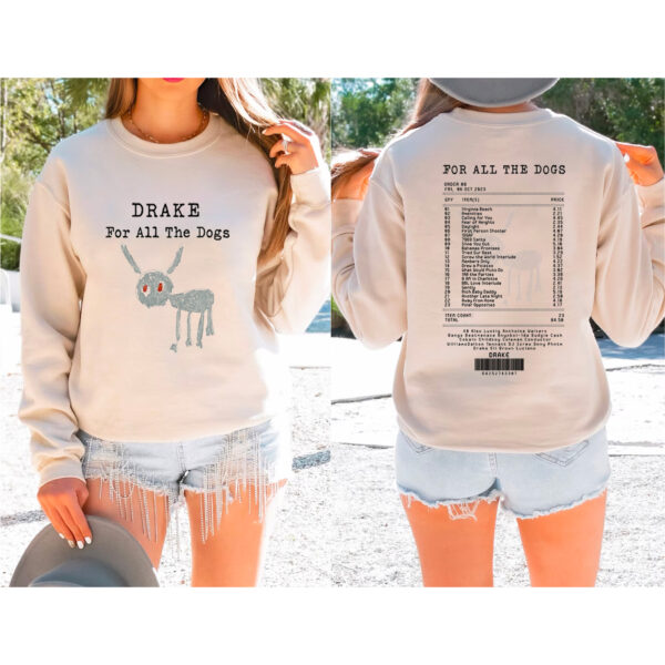 Drake For All The Dog Album 2 Sided Hoodie T-shirt Sweatshirt