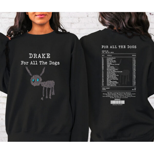Drake For All The Dog Album 2 Sided Hoodie T-shirt Sweatshirt