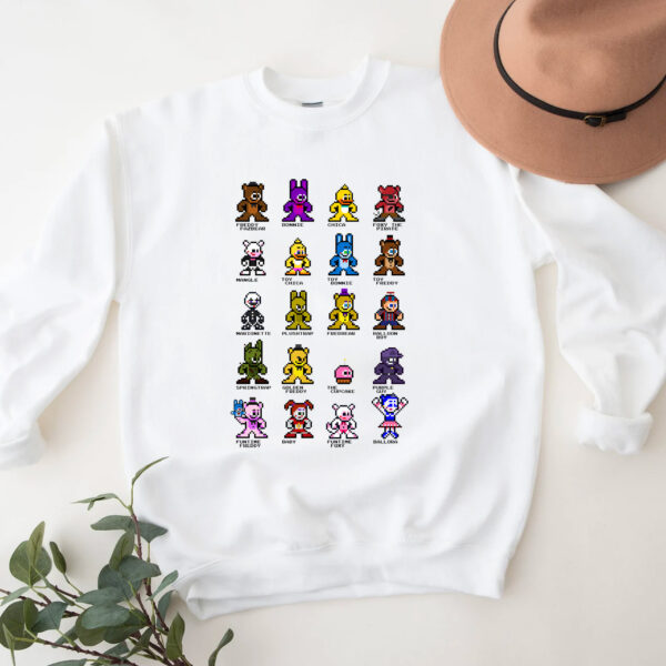 FANF Characters 8 Bit Hoodie T-shirt Sweatshirt