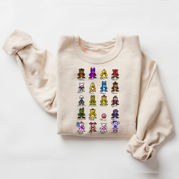FANF Characters 8 Bit Hoodie T-shirt Sweatshirt