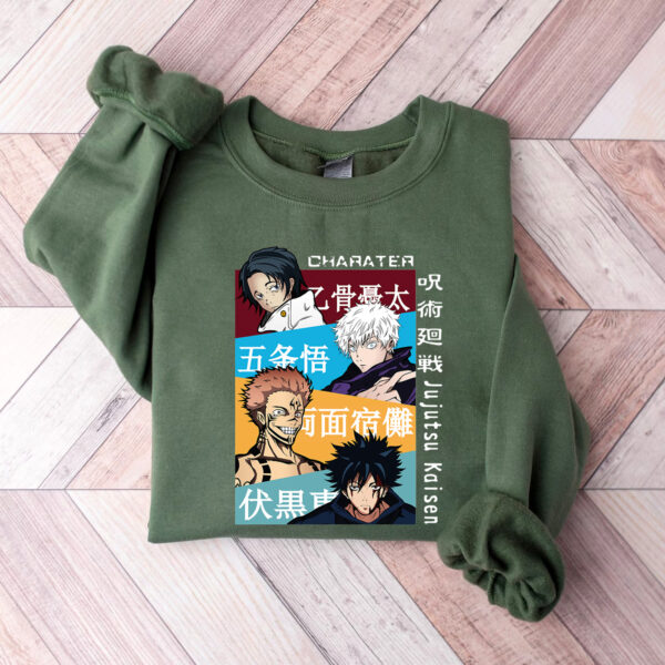 Jujusu Kaisen Characters Vintage Hoodie T-shirt Sweatshirt