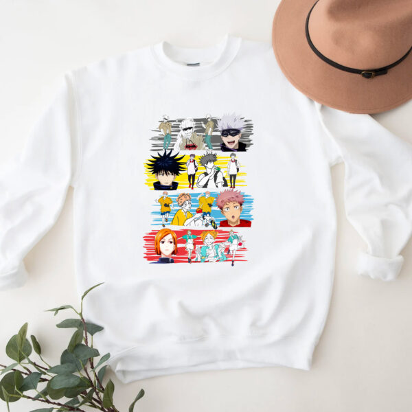 Jujutsu Kaisen Characters Vintage Hoodie T-shirt Sweatshirt
