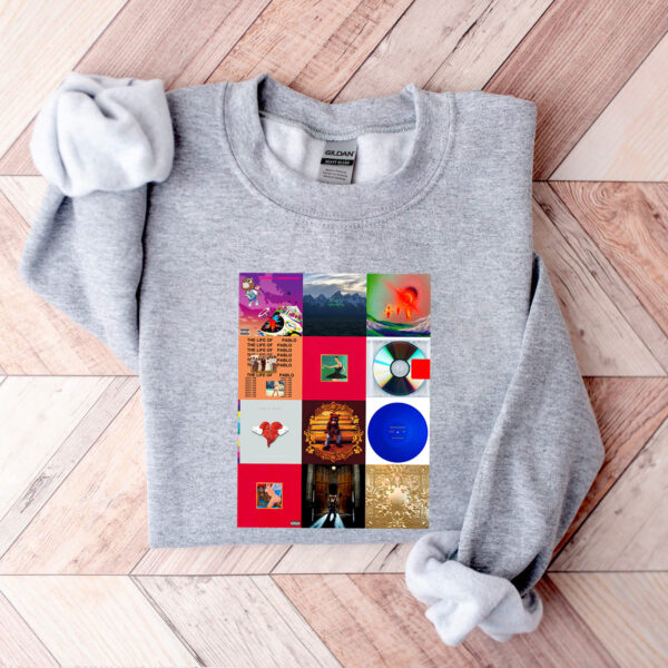 Kanye West Best 12 Albums Sweatshirt Hoodie T-shirt