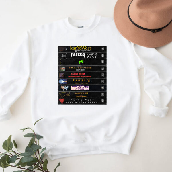 Kanye West Best Albums Vintage Sweatshirt Hoodie T-shirt