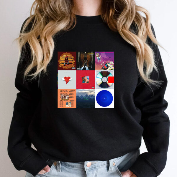 Kanye West Best 9 Albums Hoodie Sweatshirt T-shirt