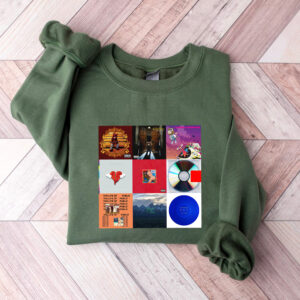 Kanye West Best 9 Albums Hoodie Sweatshirt T-shirt