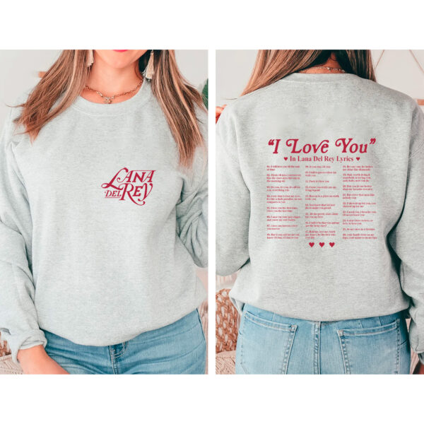 Lana Del Rey Lyrics 2 Sided T-shirt Sweatshirt Hoodie Gift For Fans