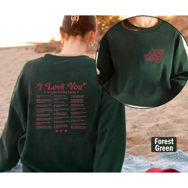 Lana Del Rey Lyrics 2 Sided T-shirt Sweatshirt Hoodie Gift For Fans