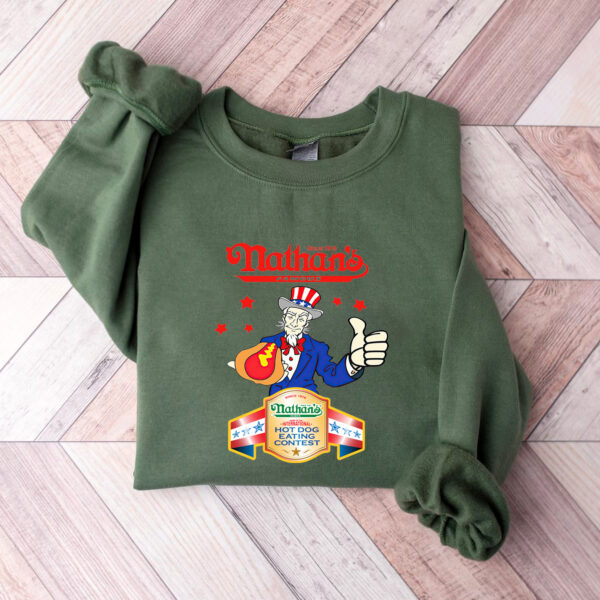 Nathan Hot Dog Contest Vintage Hoodie T-shirt Sweatshirt