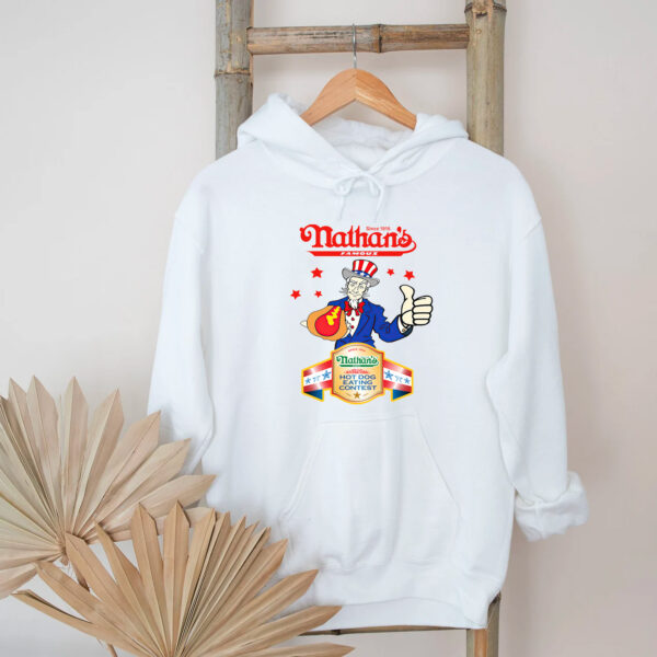 Nathan Hot Dog Contest Vintage Hoodie T-shirt Sweatshirt