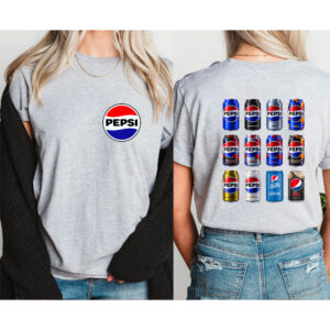 Pepsi Collection 2 Sided Sweatshirt Hoodie T-shirt