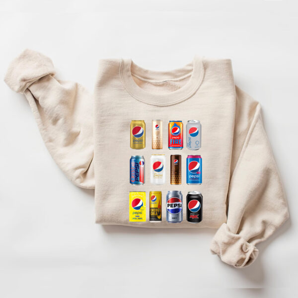 Pepsi Cans Collection Vintage Hoodie T-shirt Sweatshirt