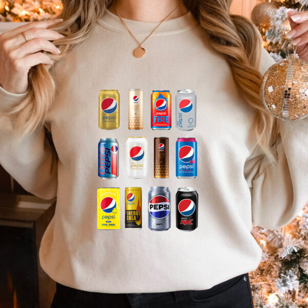 Pepsi Cans Collection Vintage Hoodie T-shirt Sweatshirt