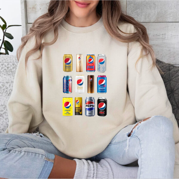 Pepsi Cans Collection Vintage Hoodie T-shirt Sweatshirt