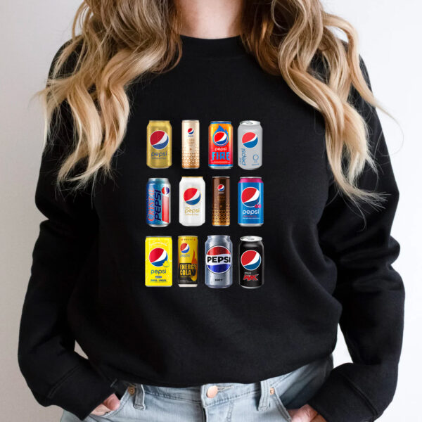 Pepsi Cans Collection Vintage Hoodie T-shirt Sweatshirt