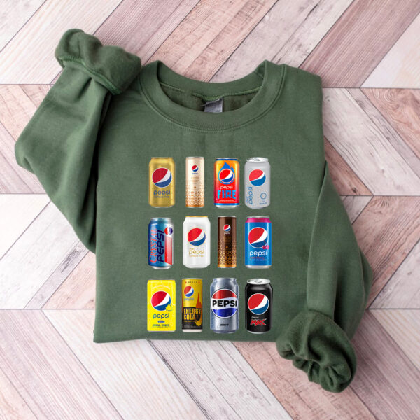 Pepsi Cans Collection Vintage Hoodie T-shirt Sweatshirt