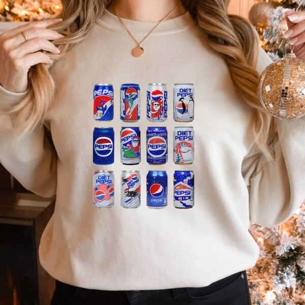 Pepsi Cans Collection Vintage Hoodie T-shirt Sweatshirt