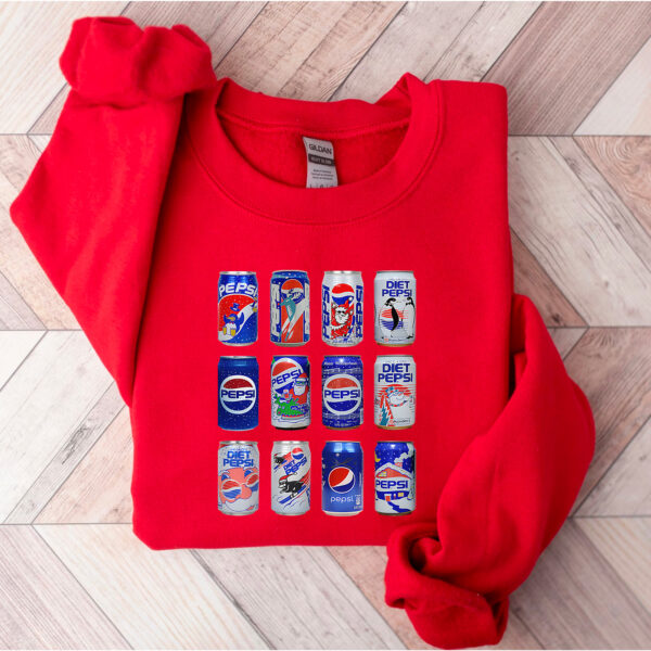 Pepsi Cans Collection Vintage Hoodie T-shirt Sweatshirt