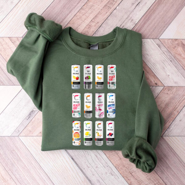 Celsius Cans Collection Hoodie T-shirt Sweatshirt