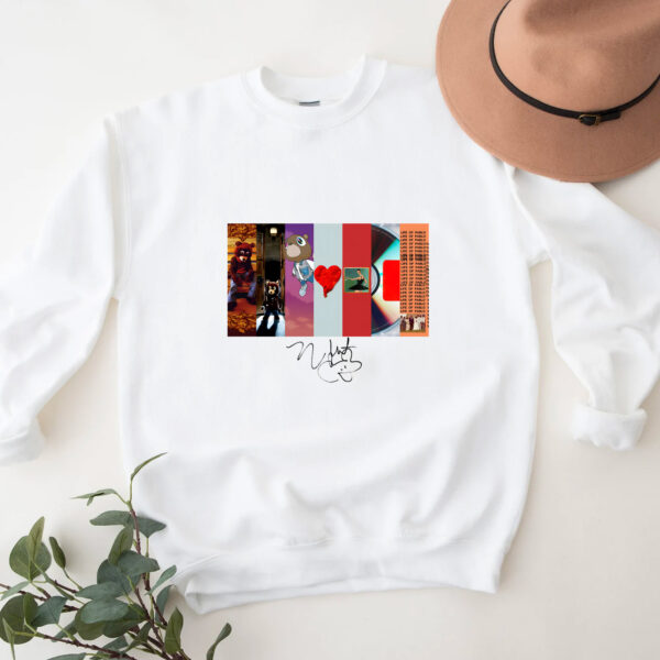 Kanye West Best Albums With Signature Vintage Hoodie T-shirt Sweatshirt