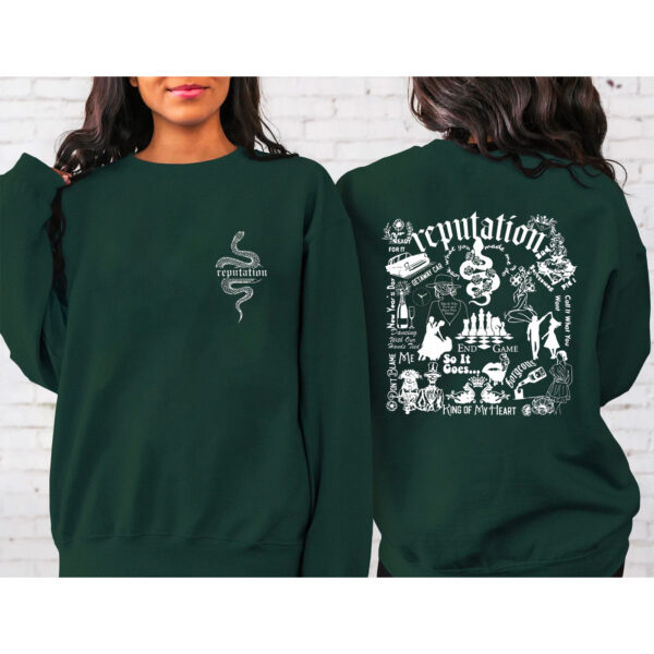 Taylor Swift Reputation Album 2 Sided Hoodie T-shirt Sweatshirt