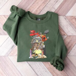 Studio Ghibli Characters Vintage Hoodie T-shirt Sweatshirt