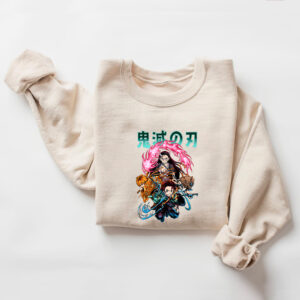 Demon Slayer Characters Sweatshirt Hoodie T-shirt, Kimetsu No Yaiba Lovers Shirt
