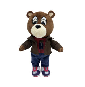 Kanye West Late Registration Teddy Bear Toy, Dolls Stuffed Soft Toy, Graduation Gift’s For Ye Fans 26CM