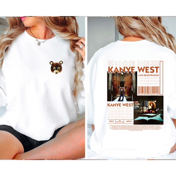 Kanye West Late Registration Album 2 Sided Sweatshirt Hoodie T-shirt