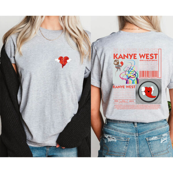 Kanye West 808s and Heartbreak 2 Sided Sweatshirt Hoodie T-shirt