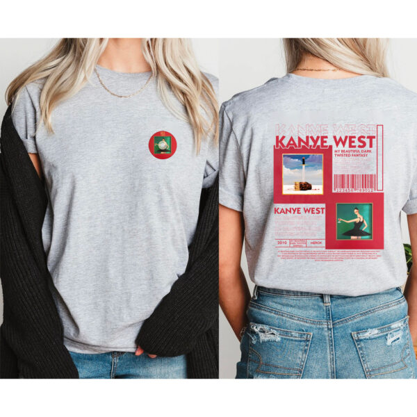Kanye West My Beautiful Dark Twisted Fantasy 2 Sided Sweatshirt Hoodie T-shirt