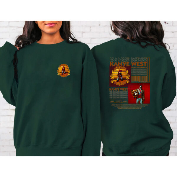 Kanye West The Collection Dropout Album 2 Sided Sweatshirt Hoodie T-shirt