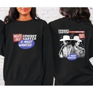 Beyonce Cowboy Carter 2024 Album 2 Sided Sweatshirt Hoodie Tshirt Gift For Fans