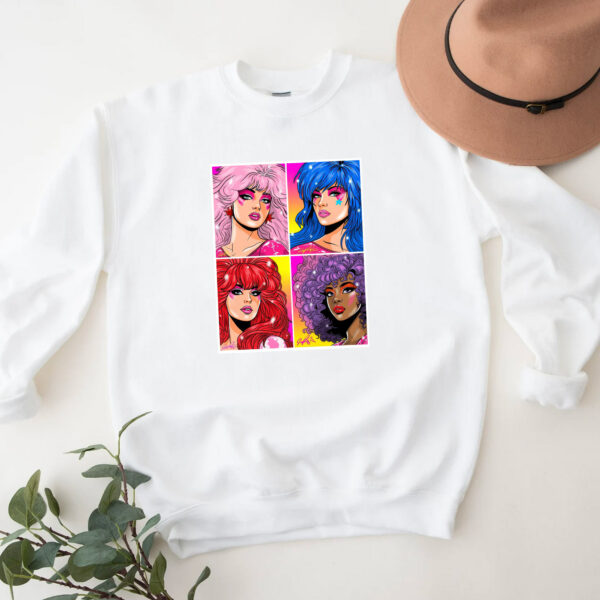 Jem and the Holograms 4 Picture Sweatshirt Hoodie Tshirt For Fans