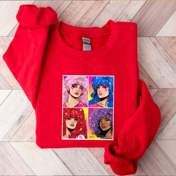 Jem and the Holograms 4 Picture Sweatshirt Hoodie Tshirt For Fans