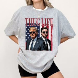 Trump Vance Thug Life Vintage Shirt, Thug Life Funny Shirt, Trump Vance 2024