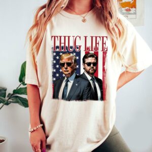 Trump Vance Thug Life Vintage Shirt, Thug Life Funny Shirt, Trump Vance 2024