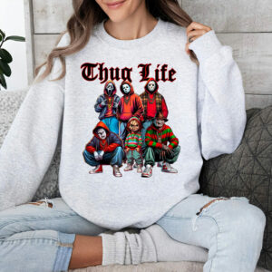 Horror Characters Thug Life Shirt, Halloween Funny Shirt