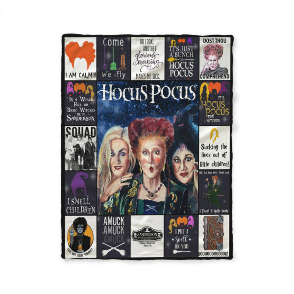 Hocus Pocus Quilt Blanket, Halloween Quilt Blanket, Gift For Hocus Pocus Fans