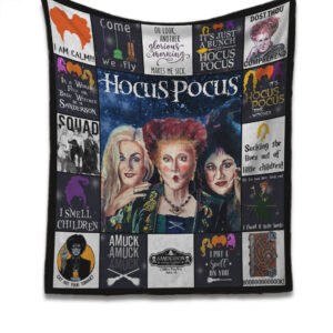 Hocus Pocus Quilt Blanket, Halloween Quilt Blanket, Gift For Hocus Pocus Fans