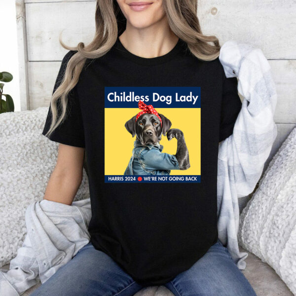 Childless Black Labrador Dog Shirt, Kamala Harris 2024 Shirt