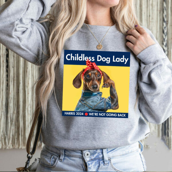 Childless Brown Dachshund Dog Shirt, Kamala Harris 2024 Shirt