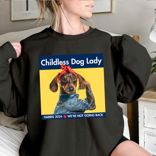 Childless Brown Dachshund Dog Shirt, Kamala Harris 2024 Shirt