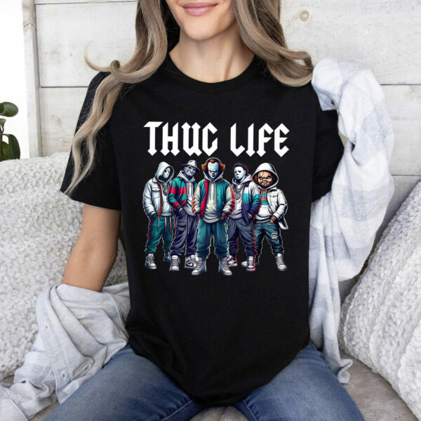 Thug Life Horror Movie Character Shirt, Friends Horror Halloween Horror Shirt