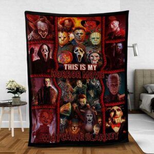 This Is My Horror Movie Blanket, Quilt Blanket, Halloween 2024